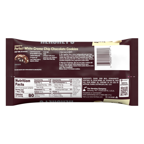 Hershey's Baking Premier White Creme Chips 340g