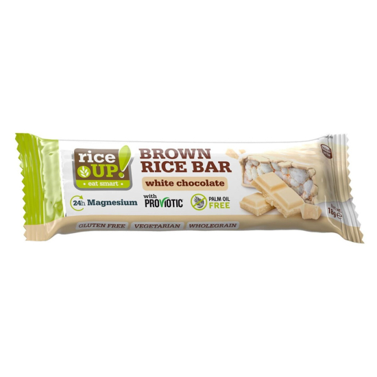 Rice Up Brown Rice Bar White Chocolate 18g