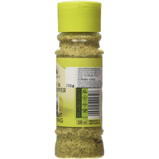 Ina Paarman Seasoning Lemon & Black Pepper 200 ml