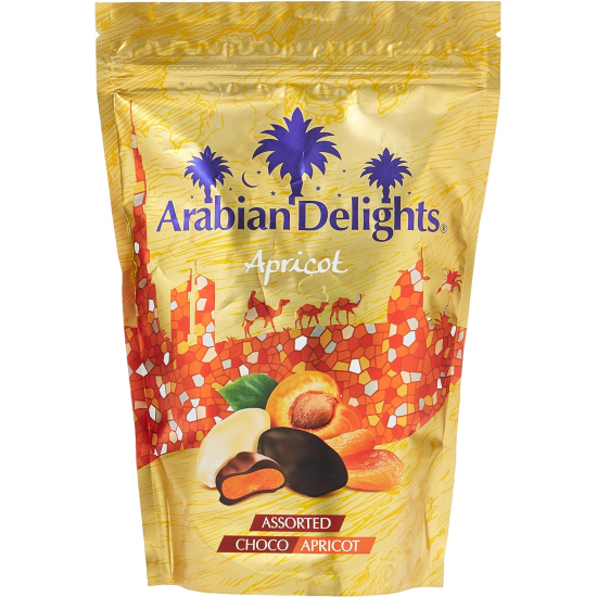 Arabian Delights Choco Apricot Assorted 250g Pouch, Pack Of 6