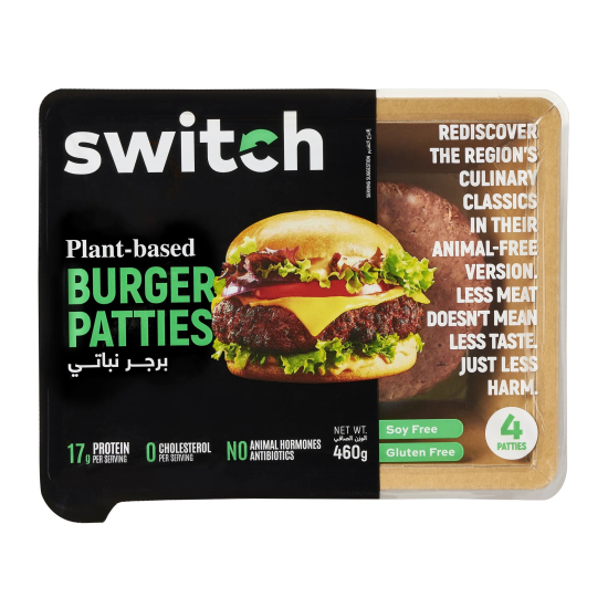 Switch 100% Plant-based Burger Patties, 460g