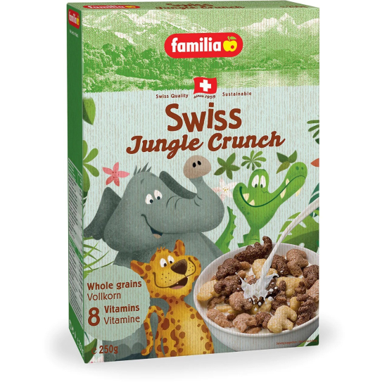 Familia Swiss Jungle Crunch Cereal 250g, Pack Of 6