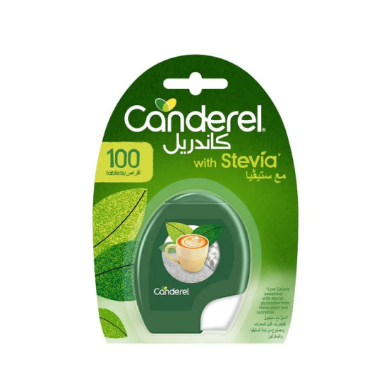 Canderel With Stevia 100 Tabs, 8.5g, Pack Of 6