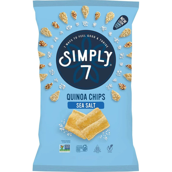 Simply7 Chips Quinoa Sea Salt 79g, Pack Of 6