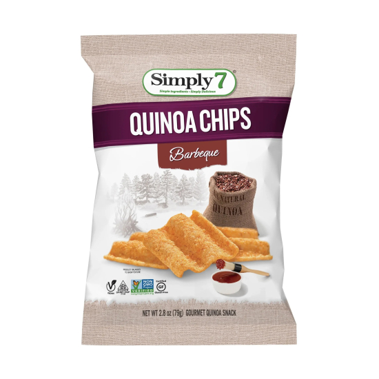 Simply7 Chips Quinoa BBQ 79g, Pack Of 6