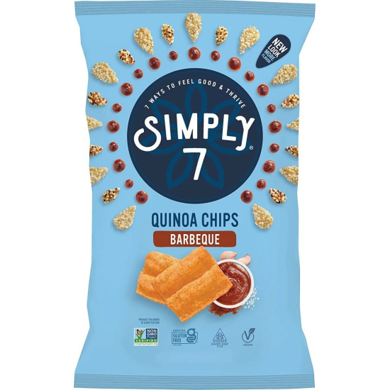 Simply7 Chips Quinoa BBQ 79g, Pack Of 6