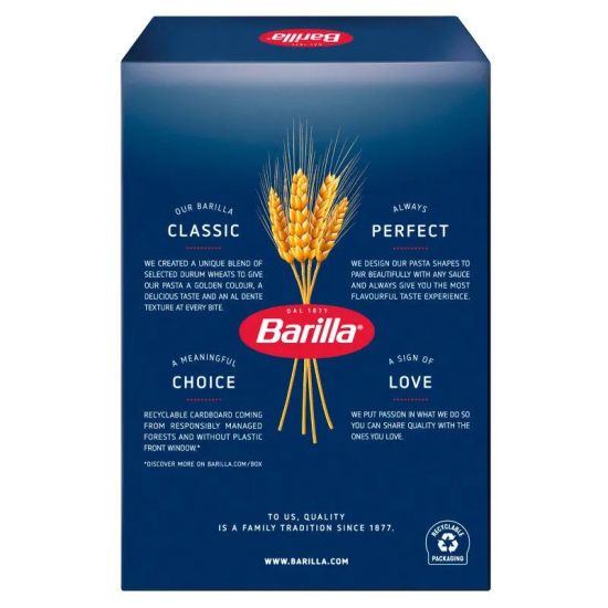 Barilla Pasta Conchiglie Rigate 500g, Pack Of 12