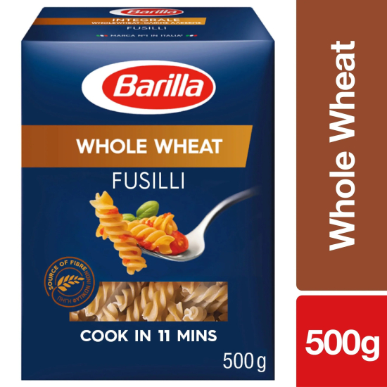 Barilla Pasta Fusilli Whole Wheat 500g