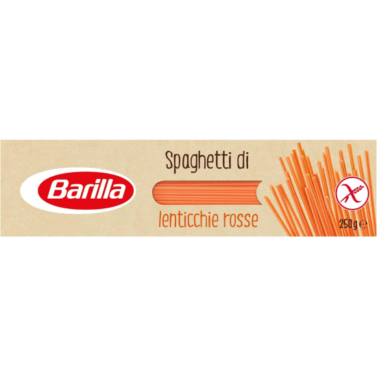 Barilla Pasta Spaghetti Red Lentil Gluten Free 250g, Pack Of 8