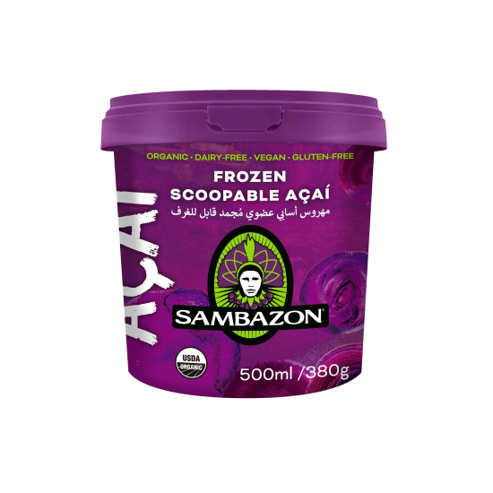 Sambazon Frozen Scoopable Açaí Sorbet 500 ml, Pack Of 6