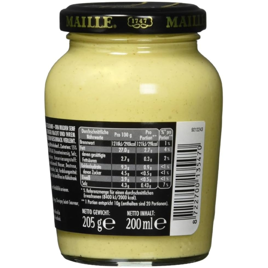 Maille Dijon Medium Spicy Mustard 200 ml