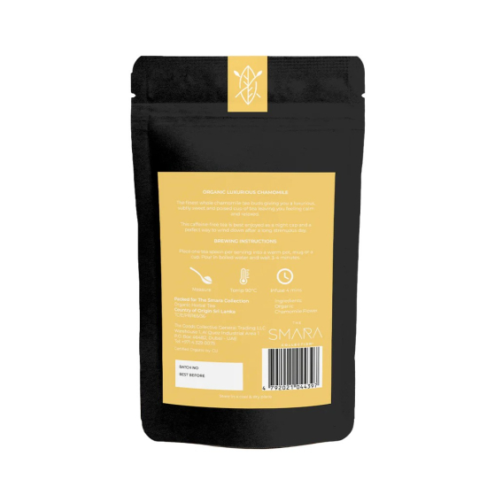 The Smara Collection Organic Luxurious Chamomile Loose Leaf, 250g