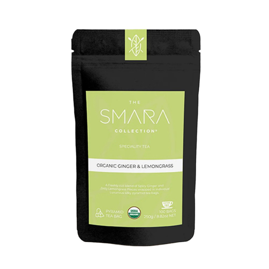 The Smara Collection Organic Ginger & Lemongrass Tea Bag,(2.5Gx100)