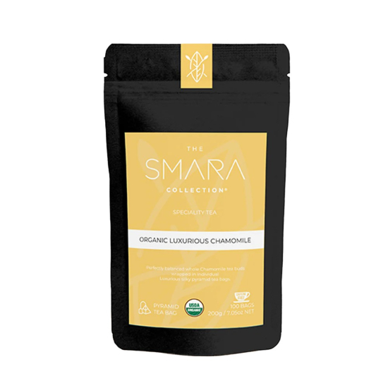 The Smara Collection Organic Luxurious Chamomile Tea Bag, (2.5gx100)