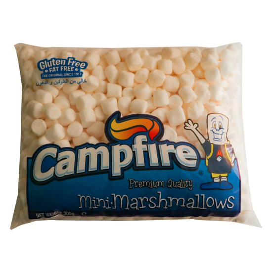 Campfire White Mini Marshmallows 300g, Pack Of 6