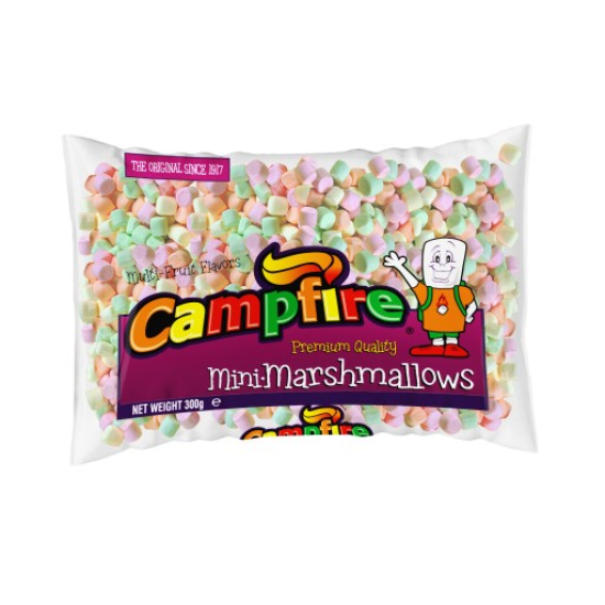 Campfire Marshmallows Mini Fruit 300g, Pack Of 6