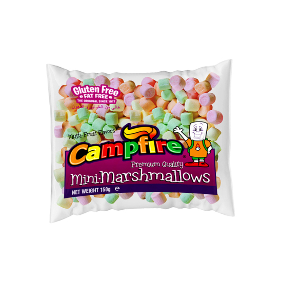 Campfire Marshmallows Mini Fruit 150g, Pack Of 6