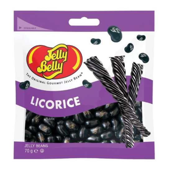 Jelly Belly Licorice 70g, Pack Of 12