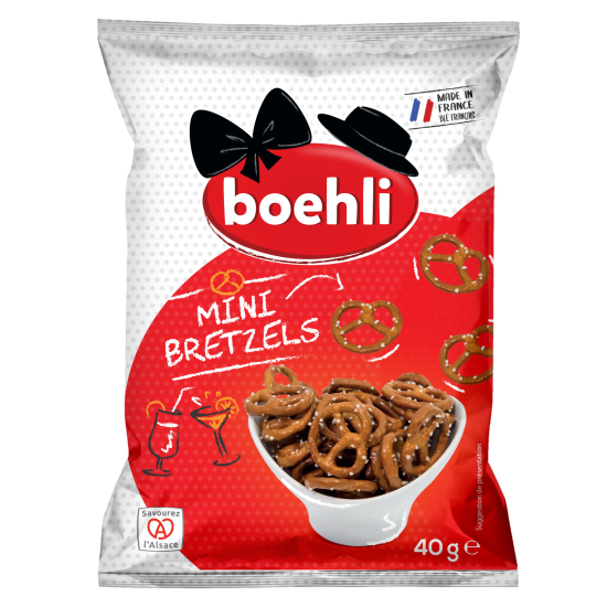 Boehli Bag Mini Pretzels 40g, Pack Of 6