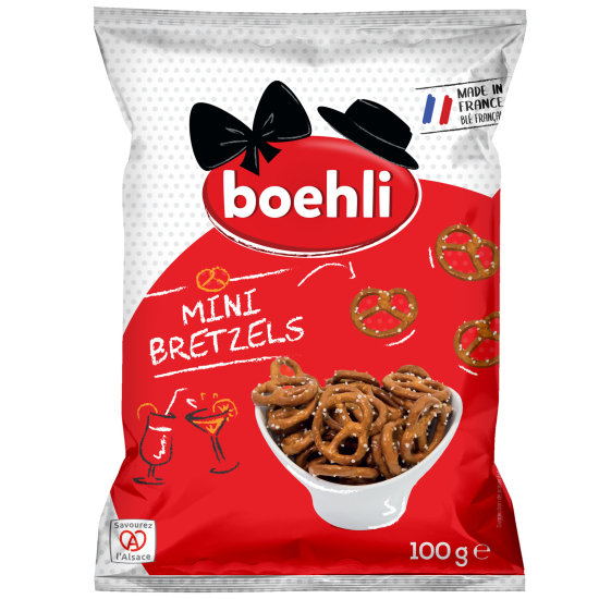 Boehli Bag Mini Pretzels 100g, Pack Of 6