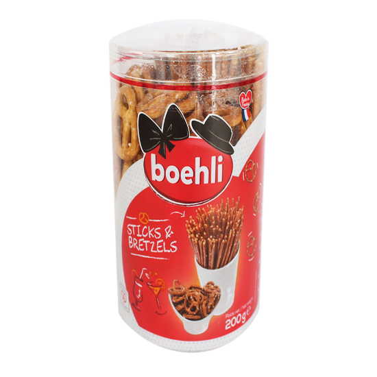 Boehli Tube Sticks and Pretzels 200g, Pack Of 6