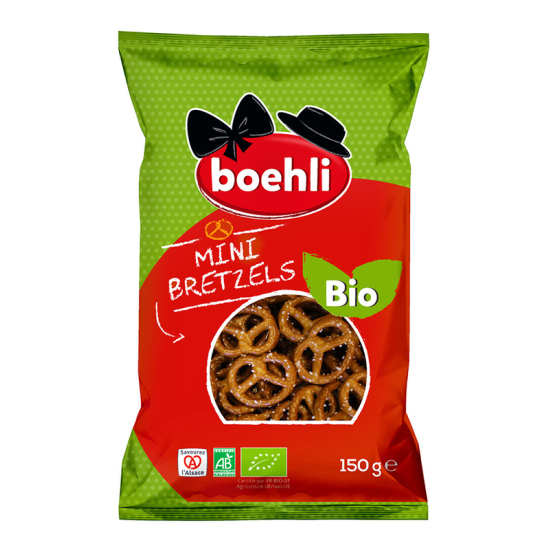 Boehli Organic Pretzels Bag 150g, Pack Of 6