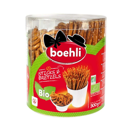 Boehli Organic Sticks and Pretzels 300g, Pack Of 6