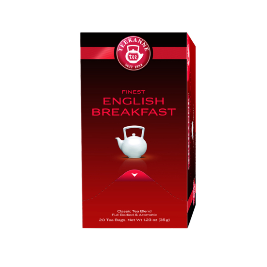 Teekanne English Breakfast Tea 1.75g x 20 Tea Bags, Pack Of 6