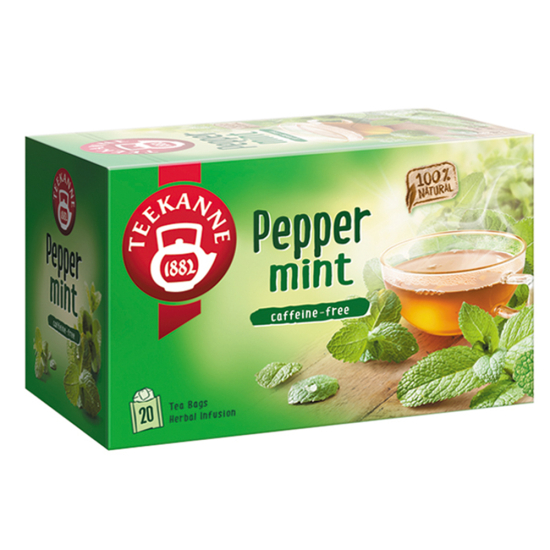 Teekanne Peppermint Tea 2.25g x 20 Tea Bags, Pack Of 6