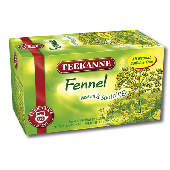 Teekanne Fennel Tea 2g x 20 Tea Bags, Pack Of 6