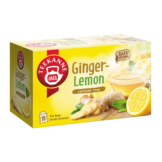 Teekanne Ginger Lemon Tea 1.75g x 20 Tea Bags, Pack Of 6