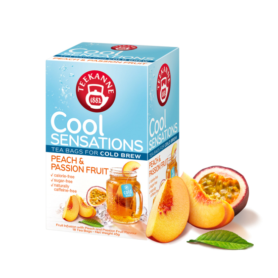 Teekanne Peach & Passion Fruit 2.5g x 18 Tea Bags, Pack Of 6