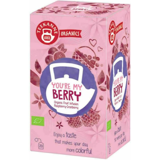 Teekanne Organics BIO You're My Berry Tea 2.25g x 20 Tea Bags, Pack Of 6