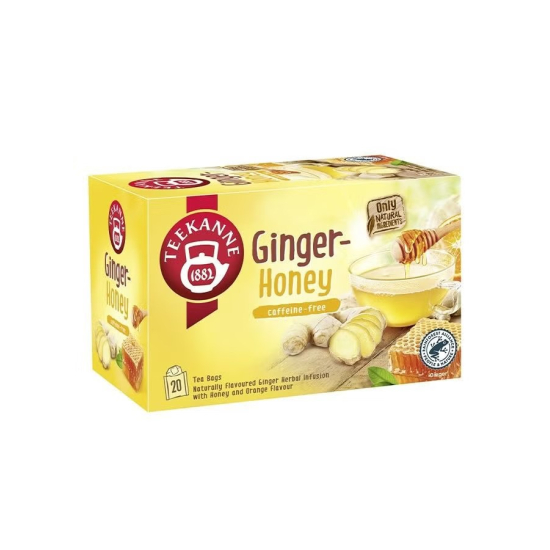 Teekanne Ginger Honey Tea 1.75g x 20 Tea Bags, Pack Of 6