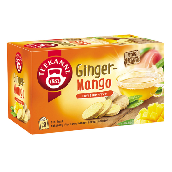 Teekanne Ginger Mango Tea 1.75g x 20 Tea Bags, Pack Of 6