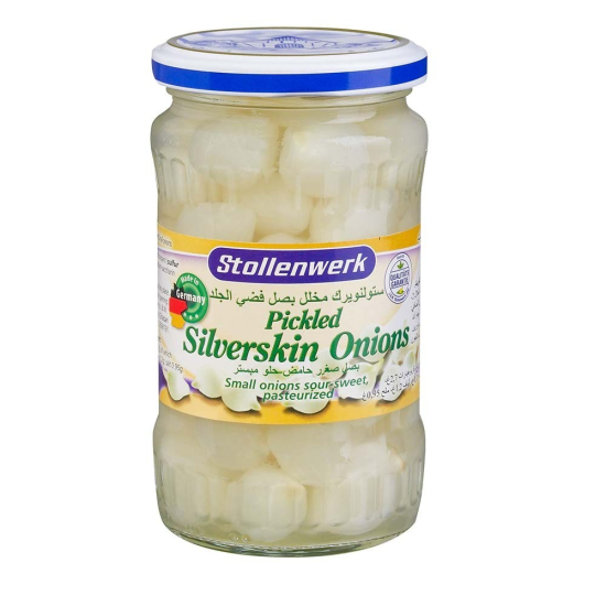 Stollenwerk Silverskin Onions 330g, Pack Of 12