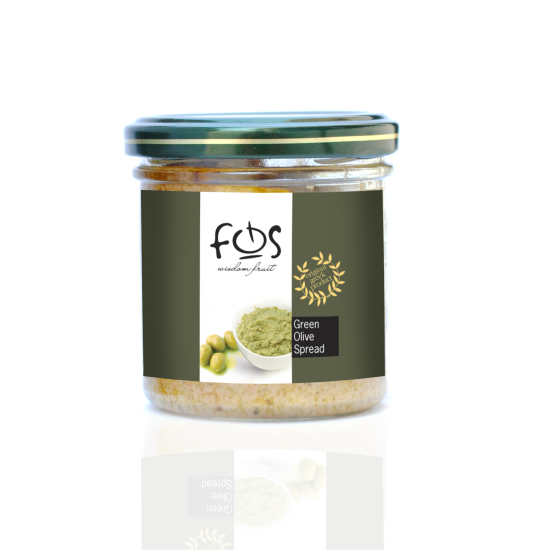 FOS Green Olive Spread 135g, Pack Of 6