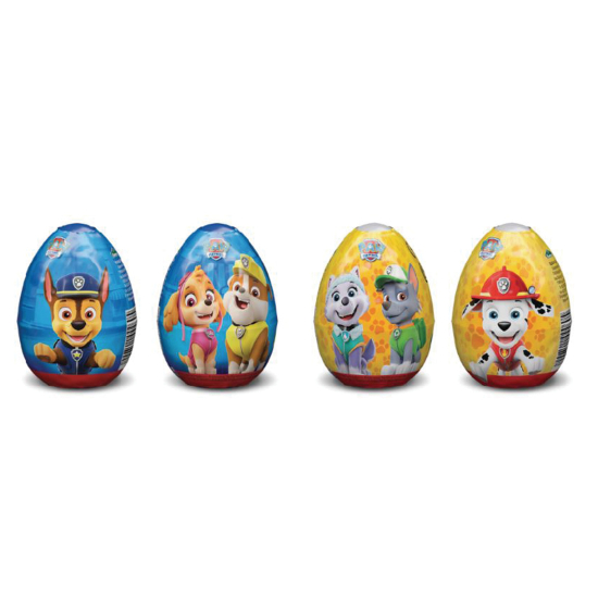 Relkon Paw Patrol Surprise Egg with Candies 10g, Pack Of 24