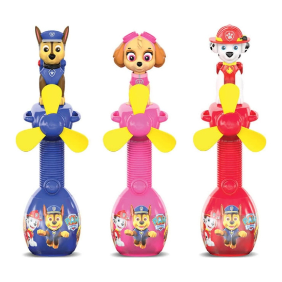 Relkon Paw Patrol Surprise Fan with Candies 10g, Pack Of 12