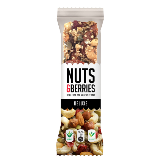 Nuts & Berries Organic Deluxe 40g, Pack Of 6