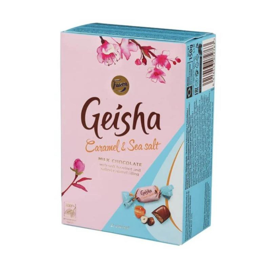 Fazer Geisha Caramel Salted Box 150g, Pack Of 6