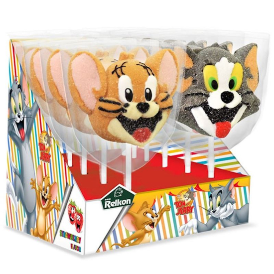 Tom & Jerry Marshmallows Lollipop 45g, Pack Of 6