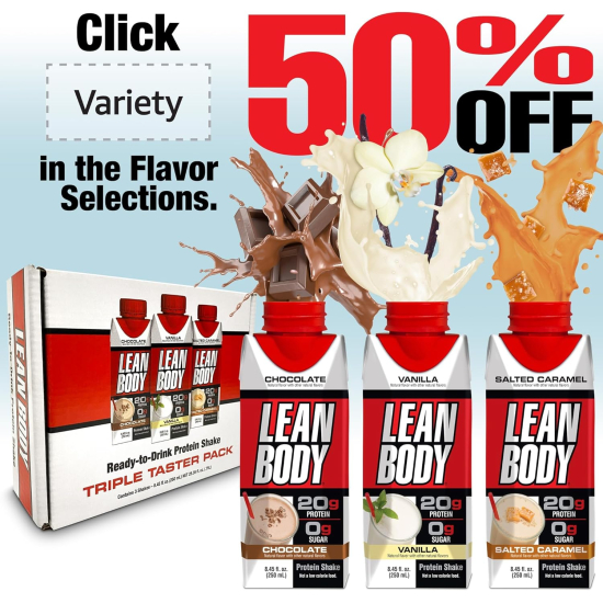 Lean Body Protein Shake Vanilla 500 ml, Pack Of 6