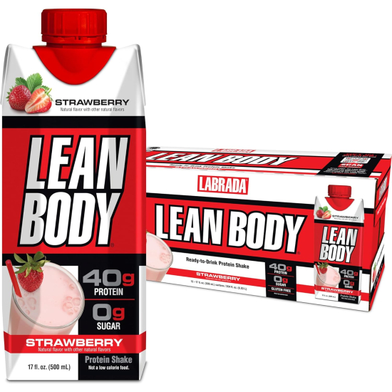 Lean Body Protein Shake Strawberry 500 ml, Pack Of 6