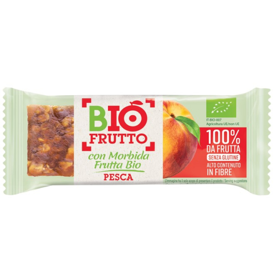 Bio Frutto Organic Fruit Bar with Peach 30g, Pack Of 6