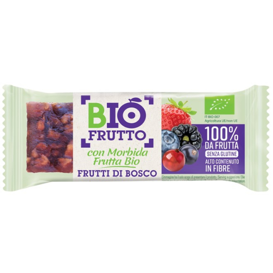 Bio Frutto Organic Fruit Bar With Wild Berries 30g, Pack Of 6