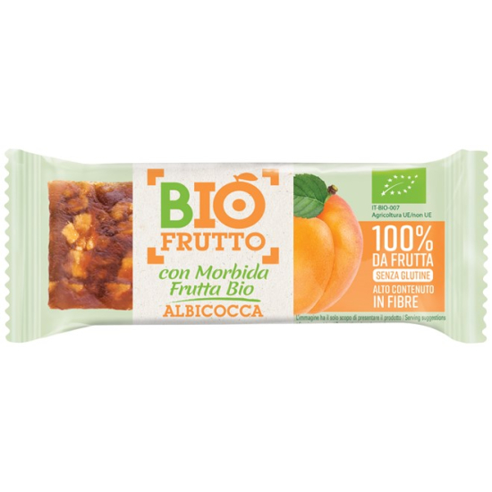 Bio Frutto Organic Fruit Bar with Apricot 30g, Pack Of 6