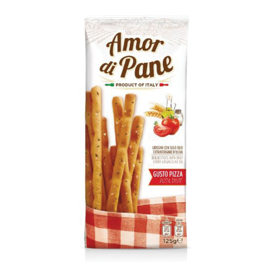 Amor Di pane Breadsticks Pizza 125g, Pack Of 18