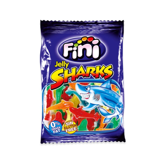 Fini Sharks Requins jelly Candy 90g, Pack Of 6