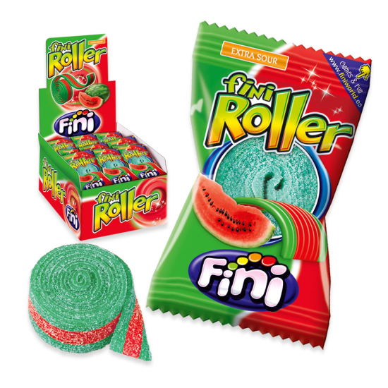 Fini Roller Extra Sour Watermelon 20g, Pack Of 6